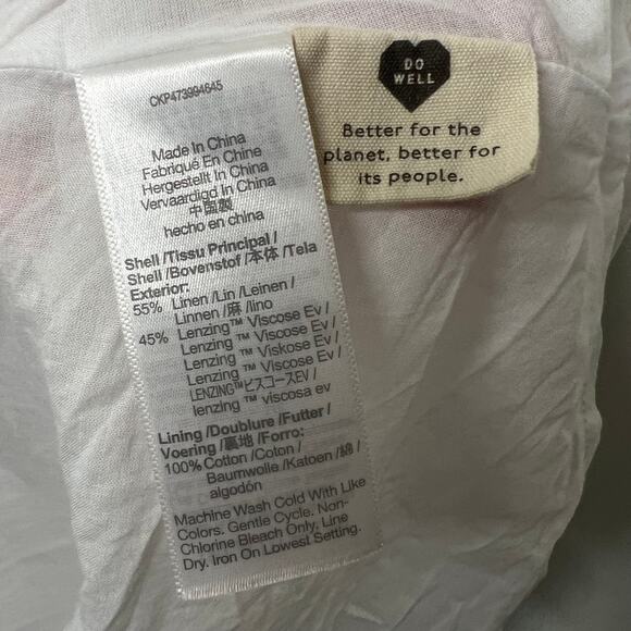 Madewell White Double-Tie Cutout Sweetheart Midi Dress 14 - Picture 6 of 7